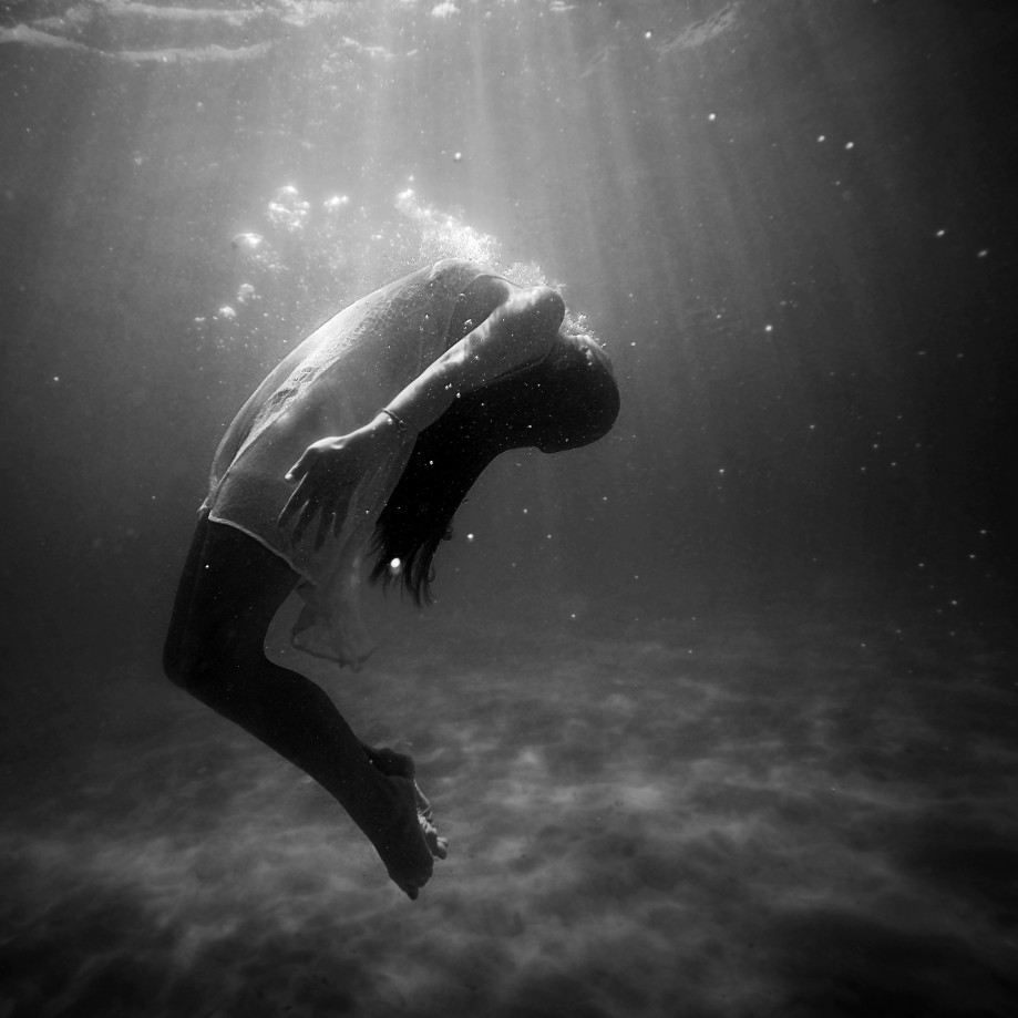 Girl underwater